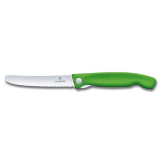 Victorinox |  Swiss Classic Faltbares Gem&uuml;semesser gr&uuml;n Brotzeitmesser